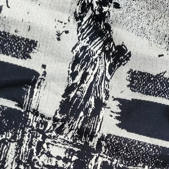 Dior Black and White Artistic Tote Bag,Eiffel Tower,Statue Of Liberty-FIRM PRICE - Picture 5 of 6